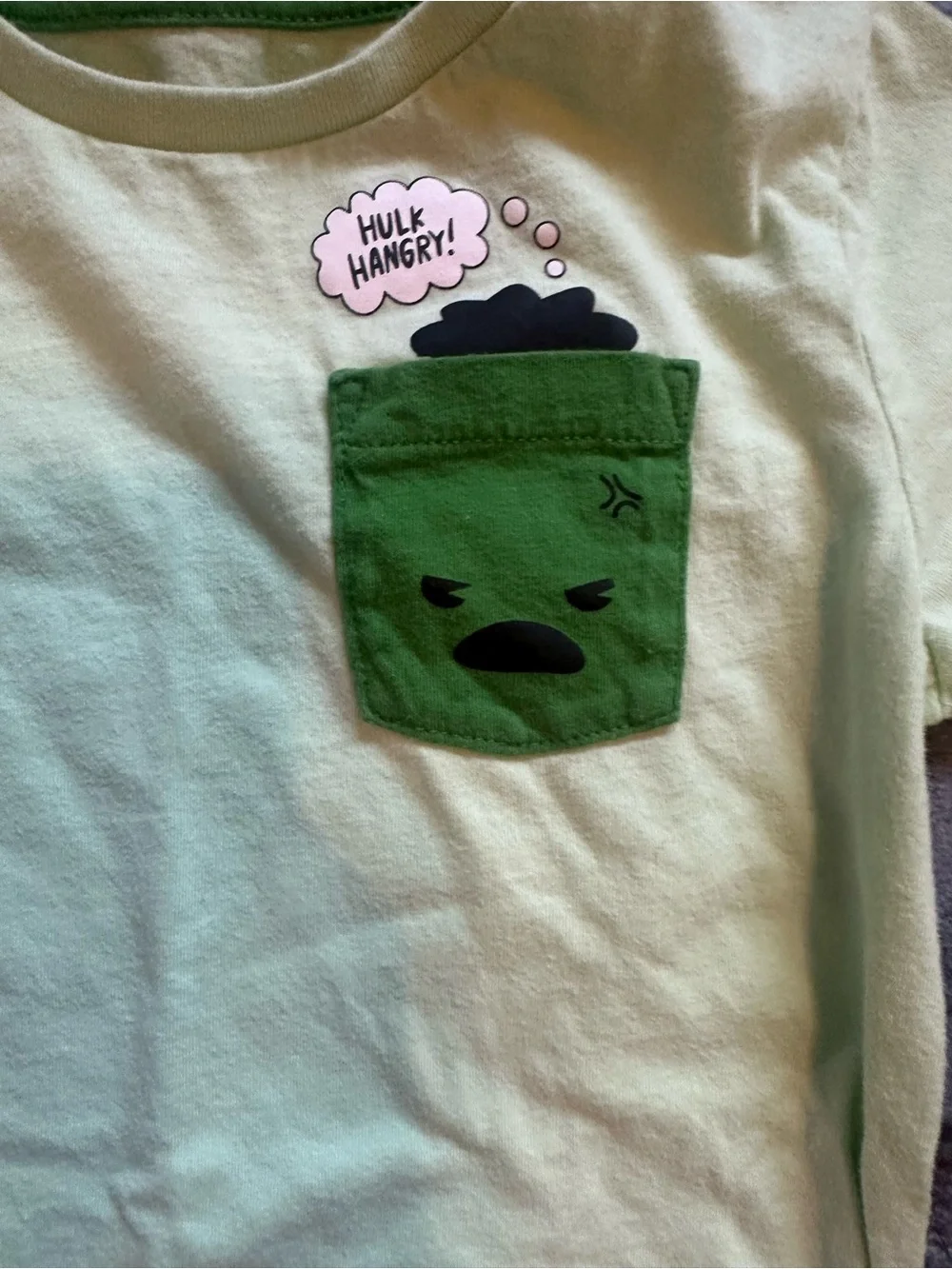4 Piece Kids Set; Disney Marvel Hulk Tee, 2 pants, and Mischief long Sleeve